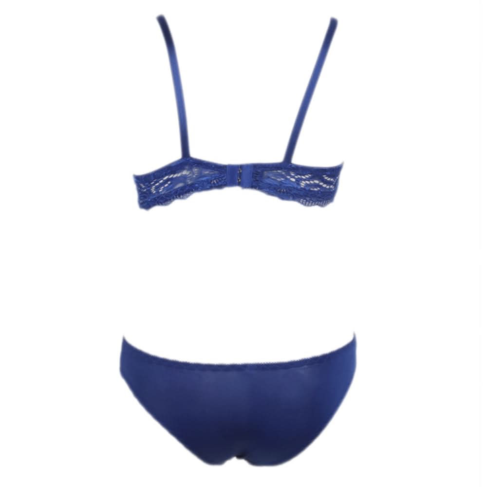 Women's Foam Bra & Panty Set - Royal Blue, Women, Bra And Panty Sets, Chase Value, Chase Value