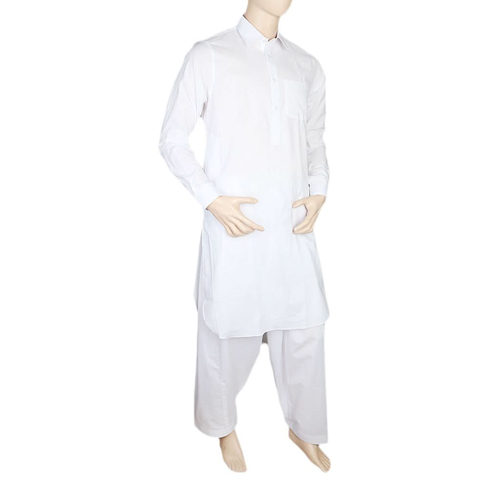 Shalwar Suit For Men - White, Men, Shalwar Kameez, Chase Value, Chase Value