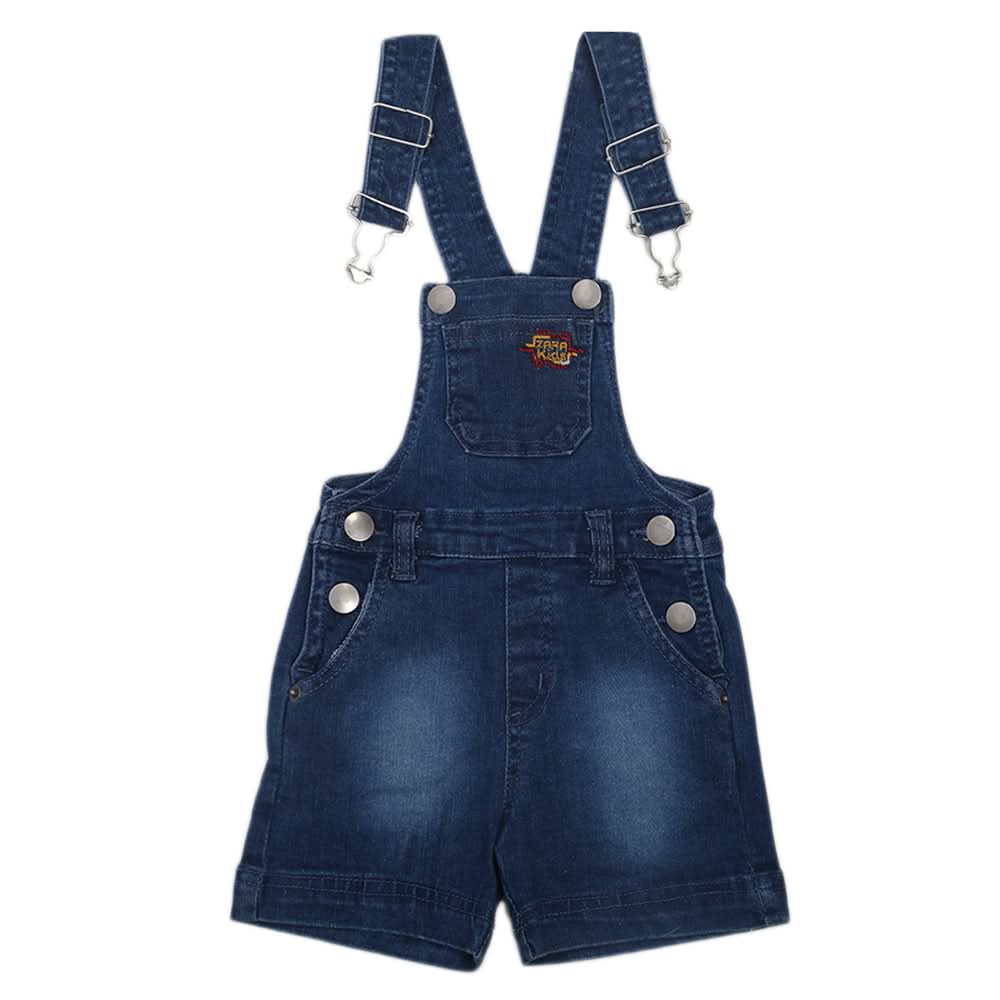 Boys Denim Dungaree - Dark Blue, Kids, Boys Shorts, Chase Value, Chase Value