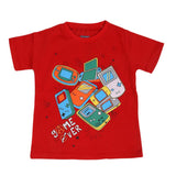 Boys Round Neck Half Sleeves T-Shirt - Maroon, Kids, Boys T-Shirts, Chase Value, Chase Value