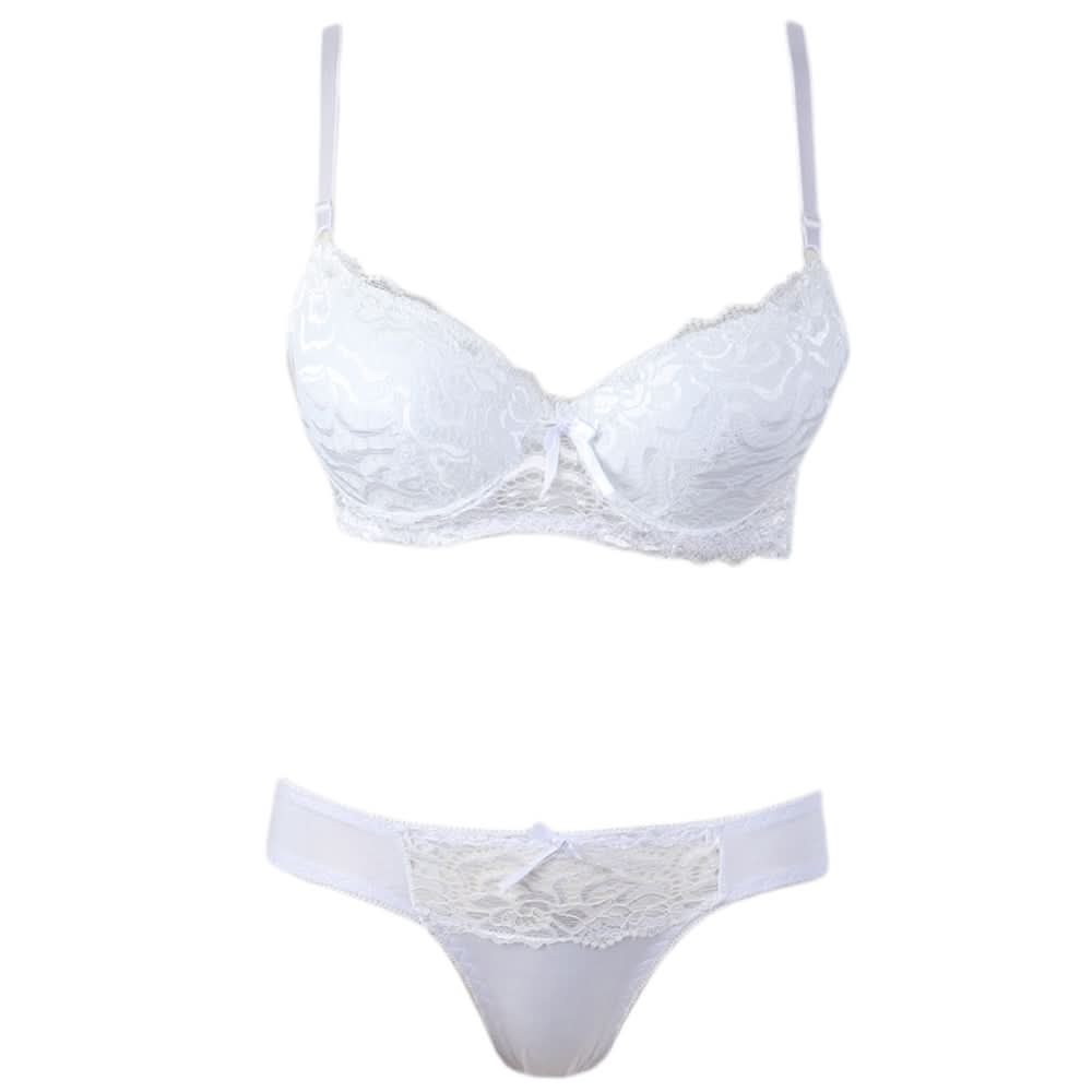 Women's Foam Bra & Panty Set - White, Women, Bra And Panty Sets, Chase Value, Chase Value