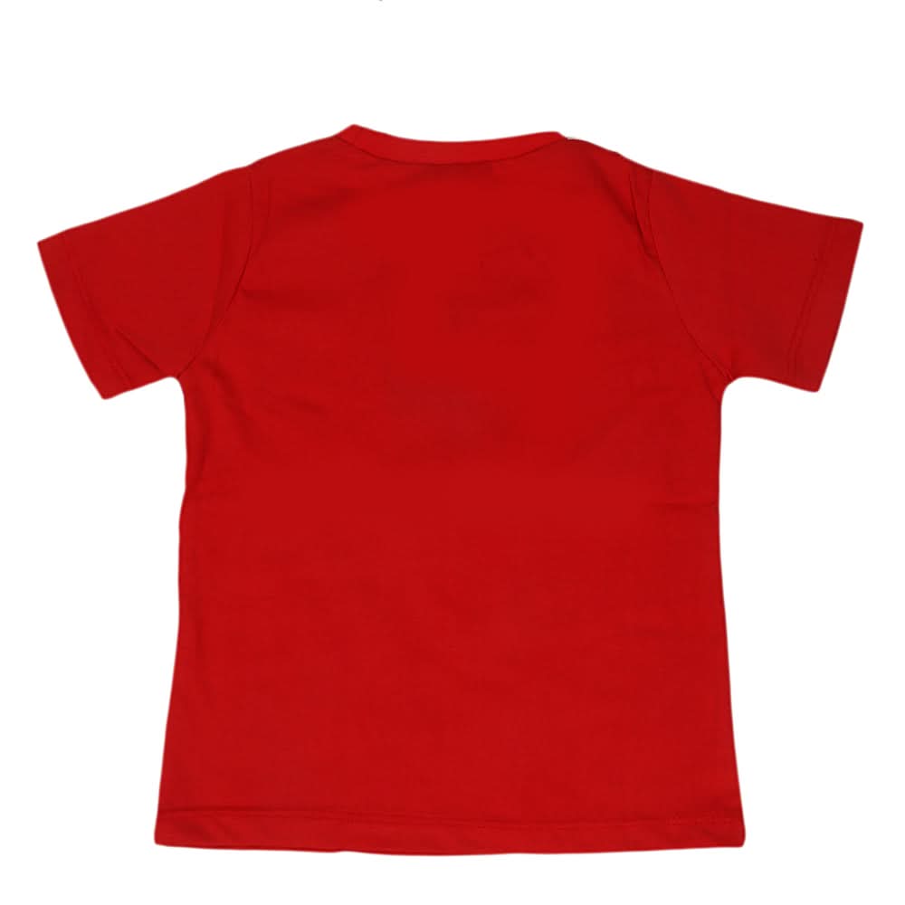 Boys Round Neck Half Sleeves T-Shirt - Maroon, Kids, Boys T-Shirts, Chase Value, Chase Value