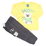 Newborn Boys Full Sleeves Suit (9048) - Yellow, Kids, NB Boys Sets And Suits, Chase Value, Chase Value