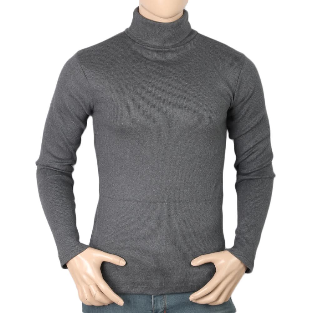 Men's Full Sleeves High Neck - Dark Grey, Men, Sweater and Sweat Shirts, Chase Value, Chase Value