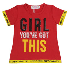 Girls T-Shirt - Red, Kids, Girls T-Shirt, Chase Value, Chase Value