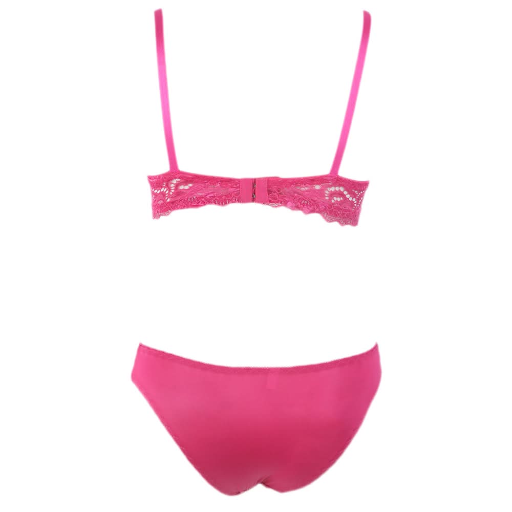 Women's Foam Bra & Panty Set - Pink, Women, Bra And Panty Sets, Chase Value, Chase Value