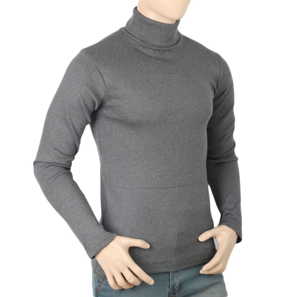 Men's Full Sleeves High Neck - Dark Grey, Men, Sweater and Sweat Shirts, Chase Value, Chase Value