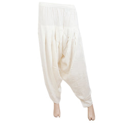 Women's Pleated Tulip Trouser - White, Women, Pants & Tights, Chase Value, Chase Value