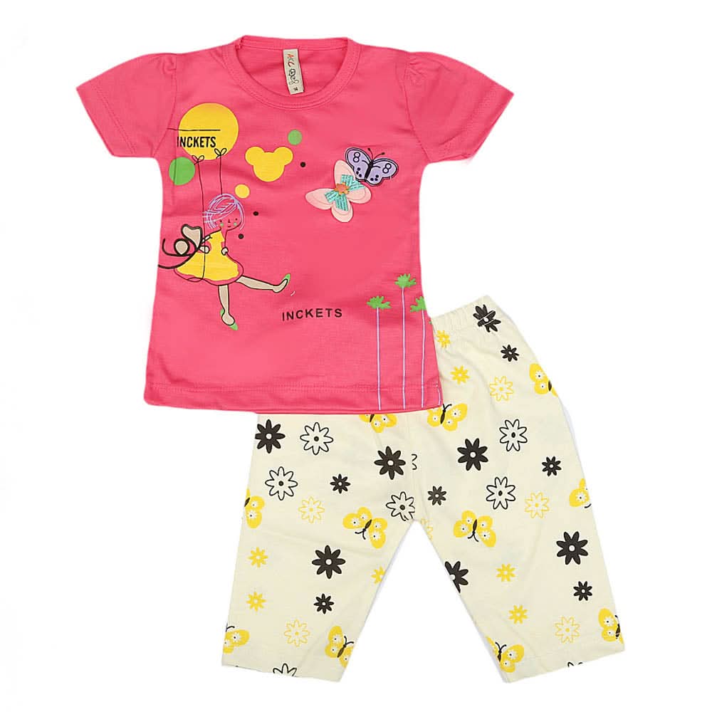 Girls Lycra Suit - Dark Pink, Kids, Girls Sets And Suits, Chase Value, Chase Value