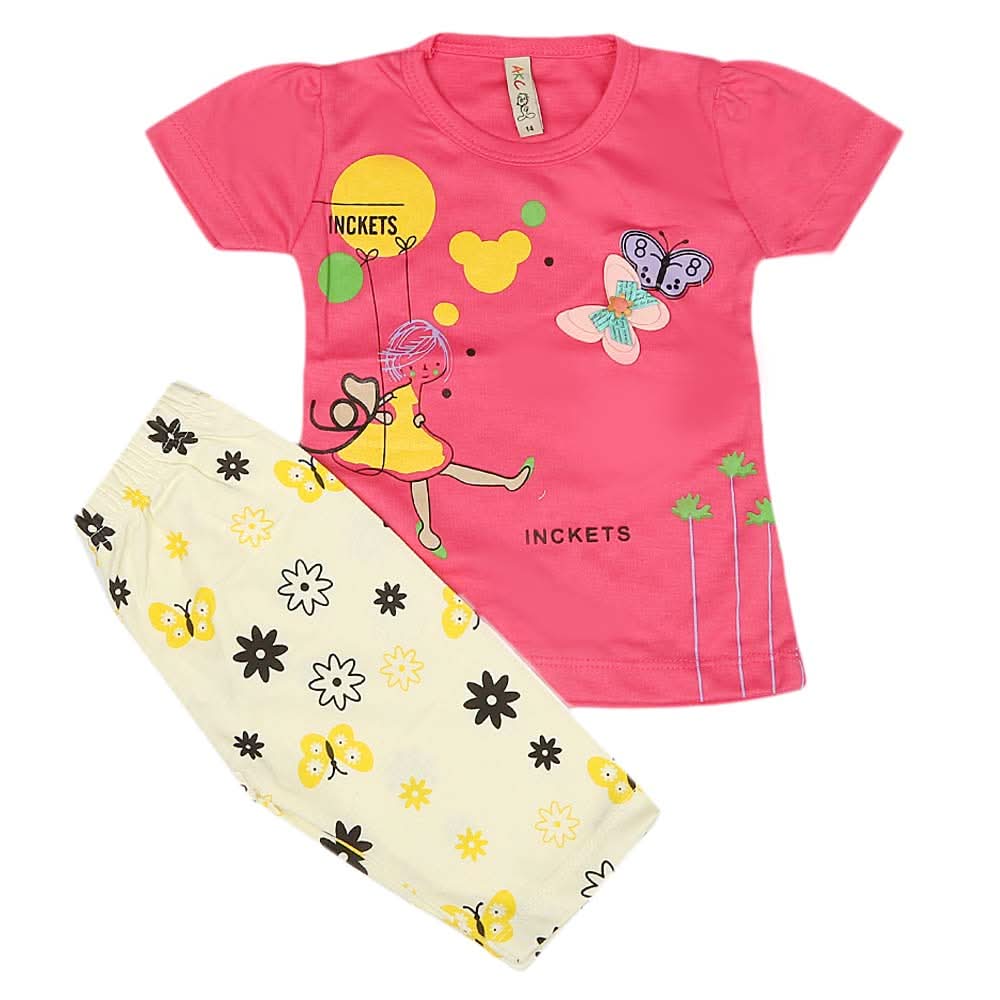 Girls Lycra Suit - Dark Pink, Kids, Girls Sets And Suits, Chase Value, Chase Value