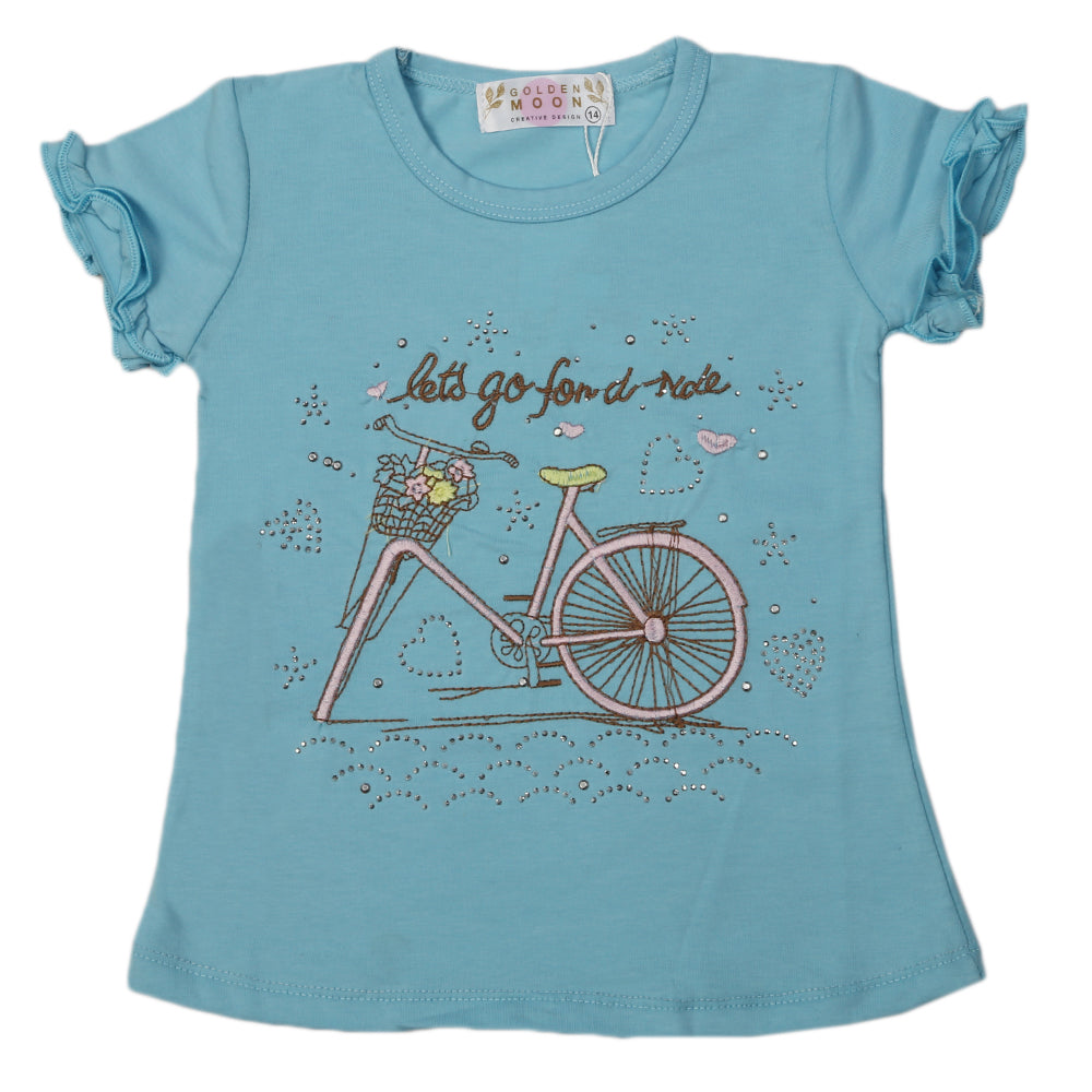 Girls T-Shirt - Light Blue, Kids, Girls T-Shirt, Chase Value, Chase Value