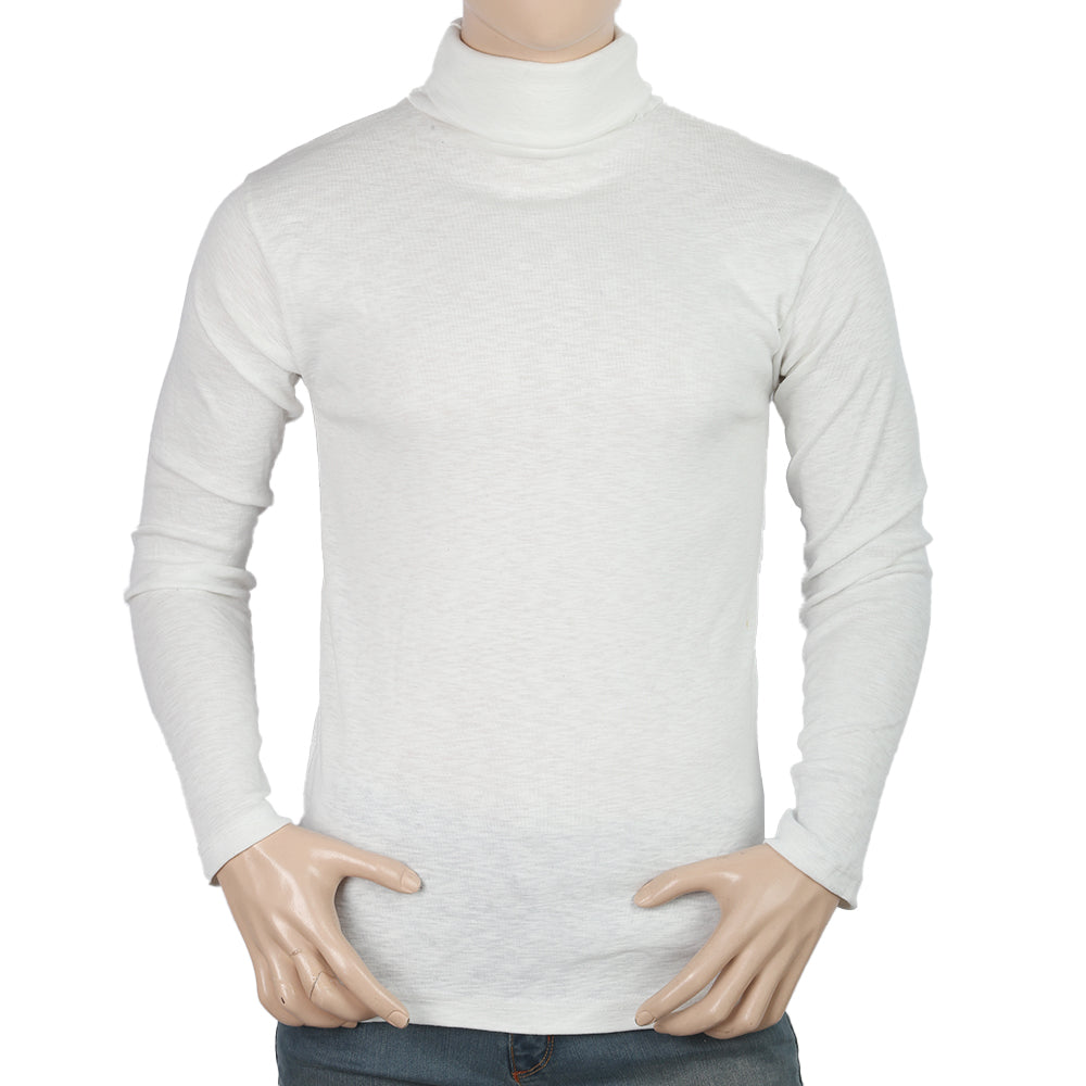 Men's Full Sleeves High Neck - White, Men, Sweater and Sweat Shirts, Chase Value, Chase Value