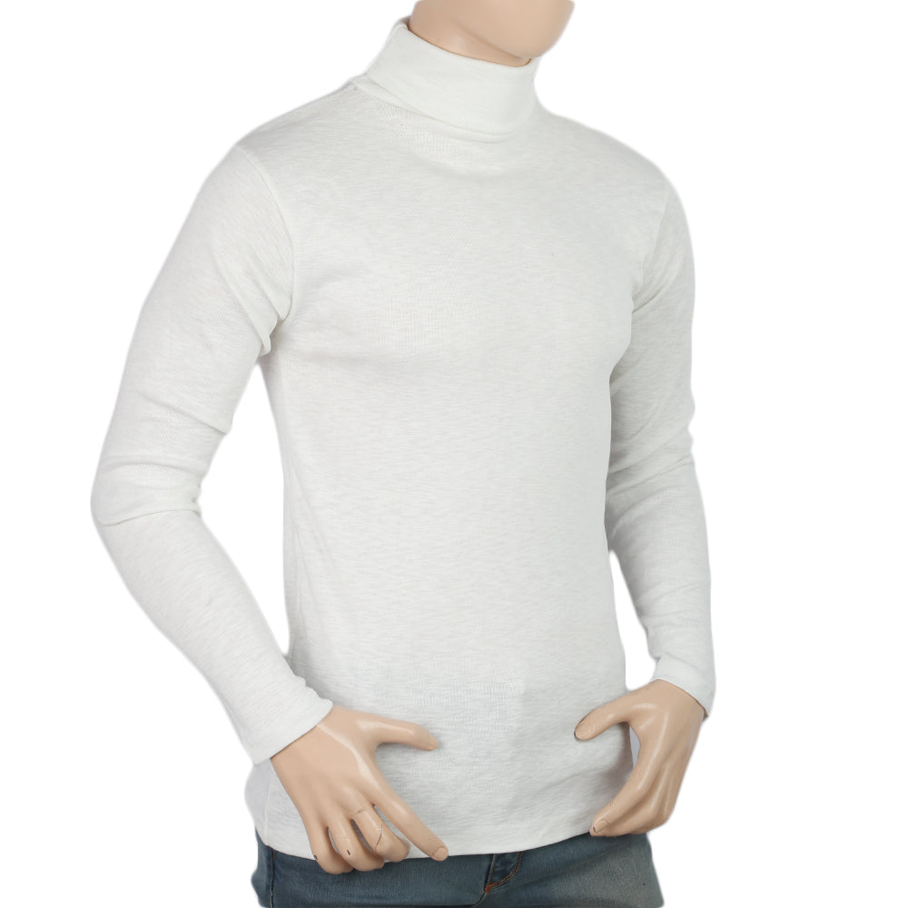 Men's Full Sleeves High Neck - White, Men, Sweater and Sweat Shirts, Chase Value, Chase Value