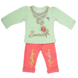 Newborn Girls Full Sleeve Suit - Green, Kids, NB Girls Sets And Suits, Chase Value, Chase Value