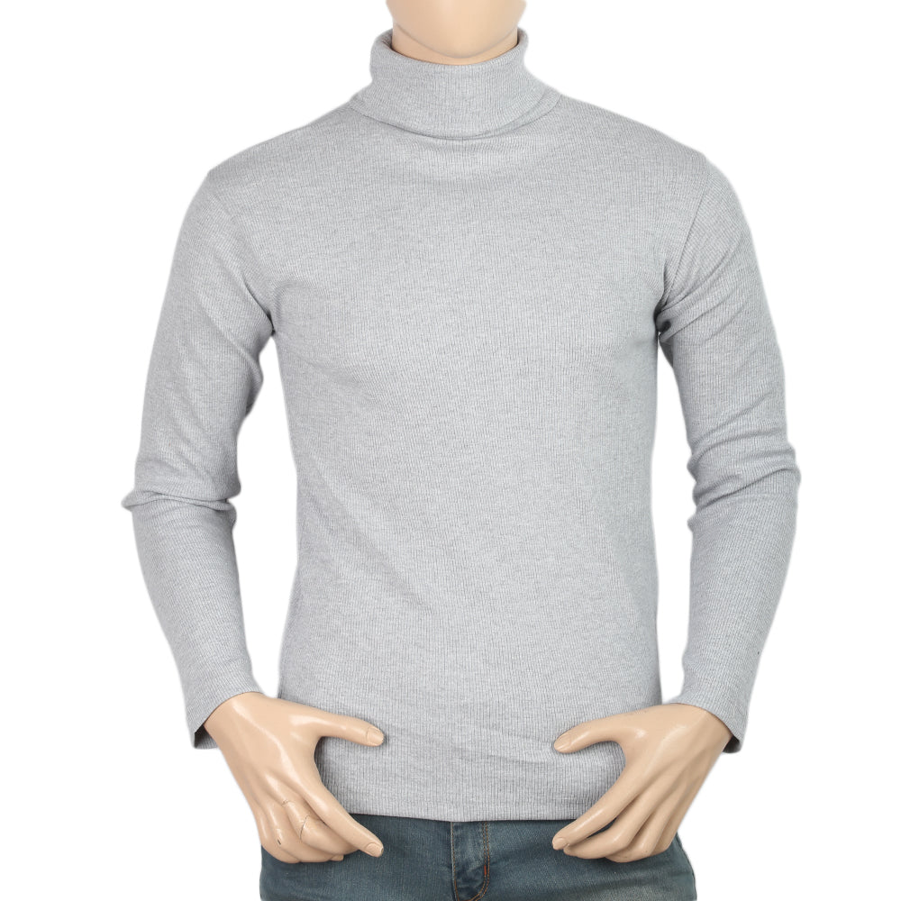 Men's Full Sleeves High Neck - Light Grey, Men, Sweater and Sweat Shirts, Chase Value, Chase Value