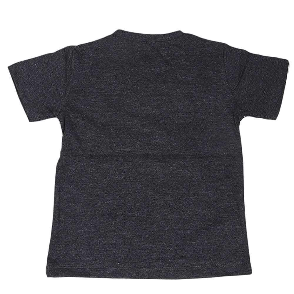 Boys Round Neck Half Sleeves T-Shirt - Black, Kids, Boys T-Shirts, Chase Value, Chase Value