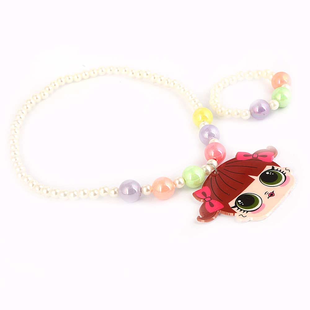 Girls Mala - White, Kids, Jewellery Sets, Chase Value, Chase Value