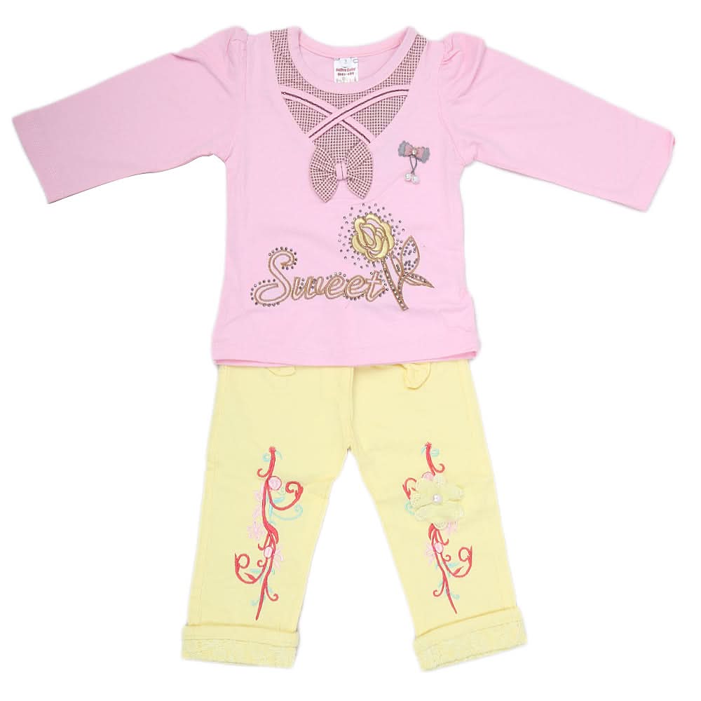 Newborn Girls Full Sleeve Suit - Pink, Kids, NB Girls Sets And Suits, Chase Value, Chase Value