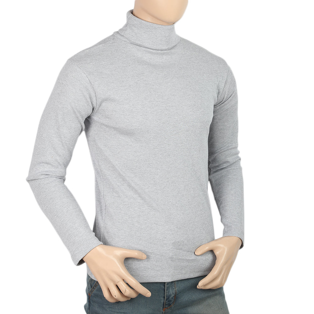 Men's Full Sleeves High Neck - Light Grey, Men, Sweater and Sweat Shirts, Chase Value, Chase Value