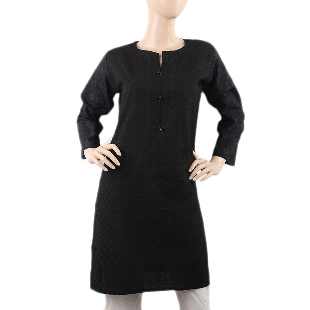 Women's Chicken Kurti - B - Black, Women, Ready Kurtis, Chase Value, Chase Value
