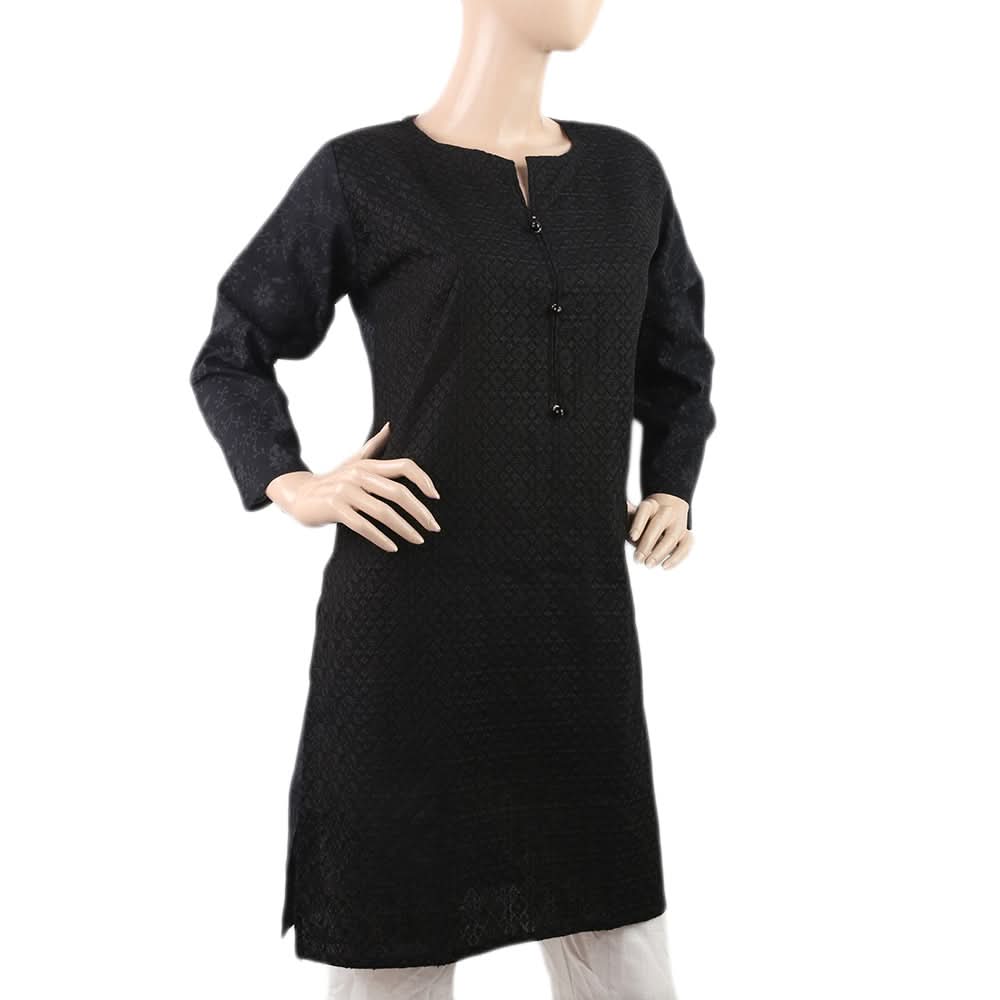 Women's Chicken Kurti - B - Black, Women, Ready Kurtis, Chase Value, Chase Value