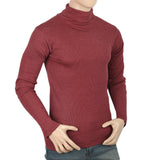 Men's Full Sleeves High Neck - Light Maroon, Men, Sweater and Sweat Shirts, Chase Value, Chase Value