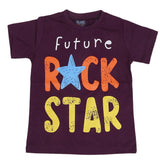 Boys Round Neck Half Sleeves T-Shirt - Purple, Kids, Boys T-Shirts, Chase Value, Chase Value