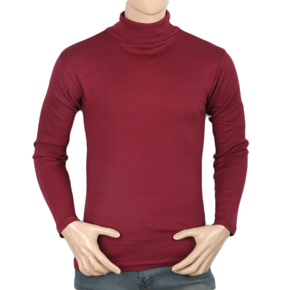 Men's Full Sleeves High Neck - Maroon, Men, Sweater and Sweat Shirts, Chase Value, Chase Value