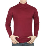 Men's Full Sleeves High Neck - Maroon, Men, Sweater and Sweat Shirts, Chase Value, Chase Value