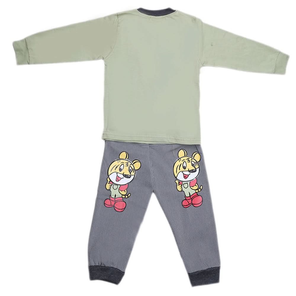 Boys Full Sleeves 2 Pcs Suit - Green, Kids, Boys Sets And Suits, Chase Value, Chase Value