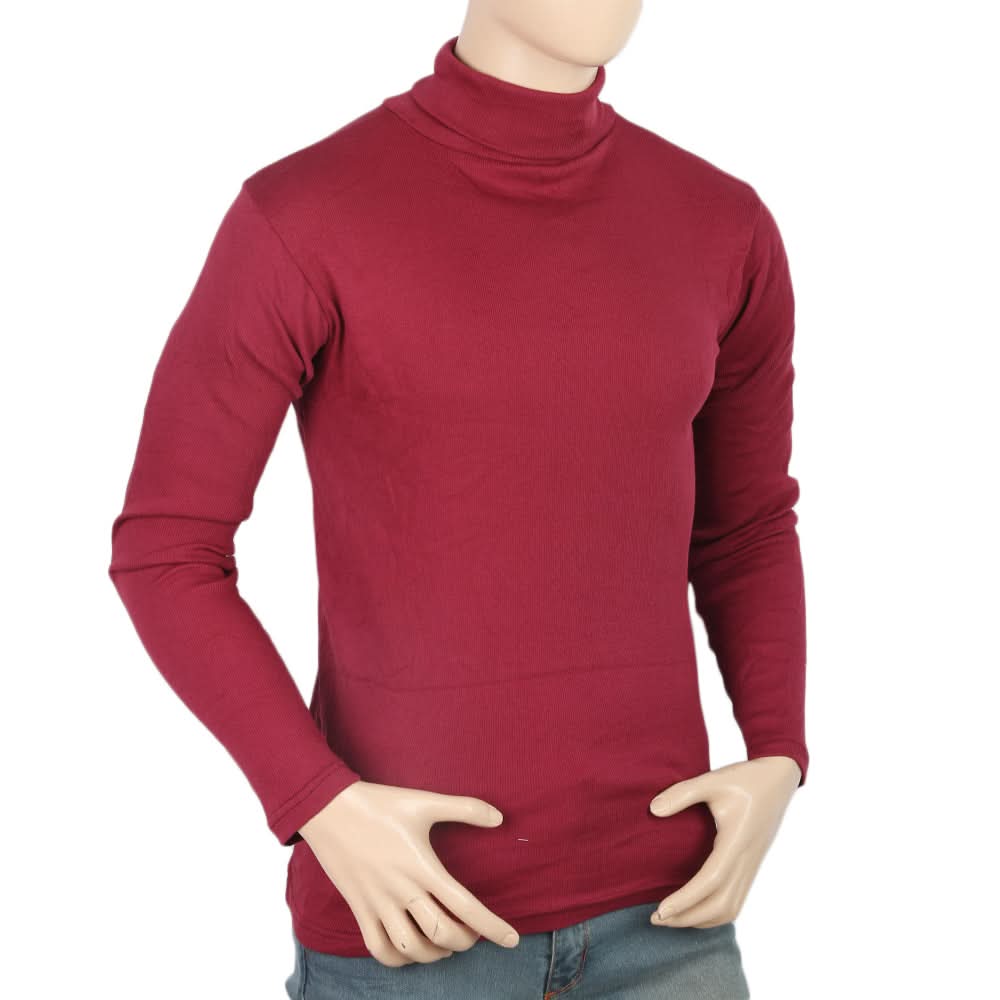 Men's Full Sleeves High Neck - Maroon, Men, Sweater and Sweat Shirts, Chase Value, Chase Value