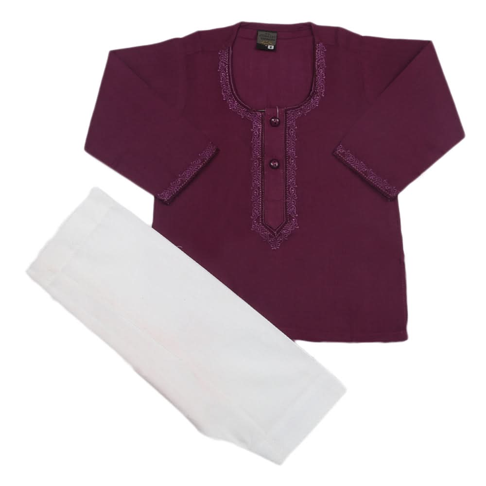 Newborn Boys Shalwar Suit - Purple, Kids, Newborn Boys Shalwar Suits, Chase Value, Chase Value