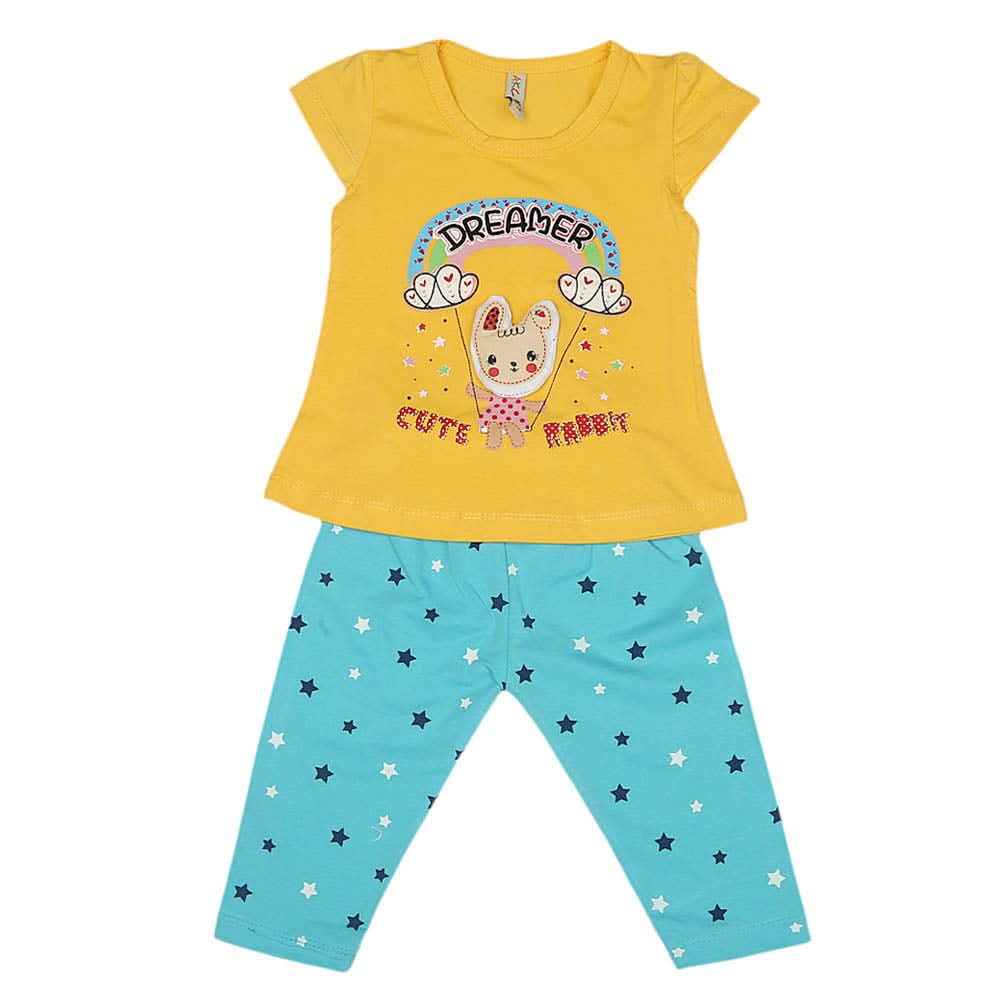 Girls Lycra Suit - Yellow, Kids, Girls Sets And Suits, Chase Value, Chase Value
