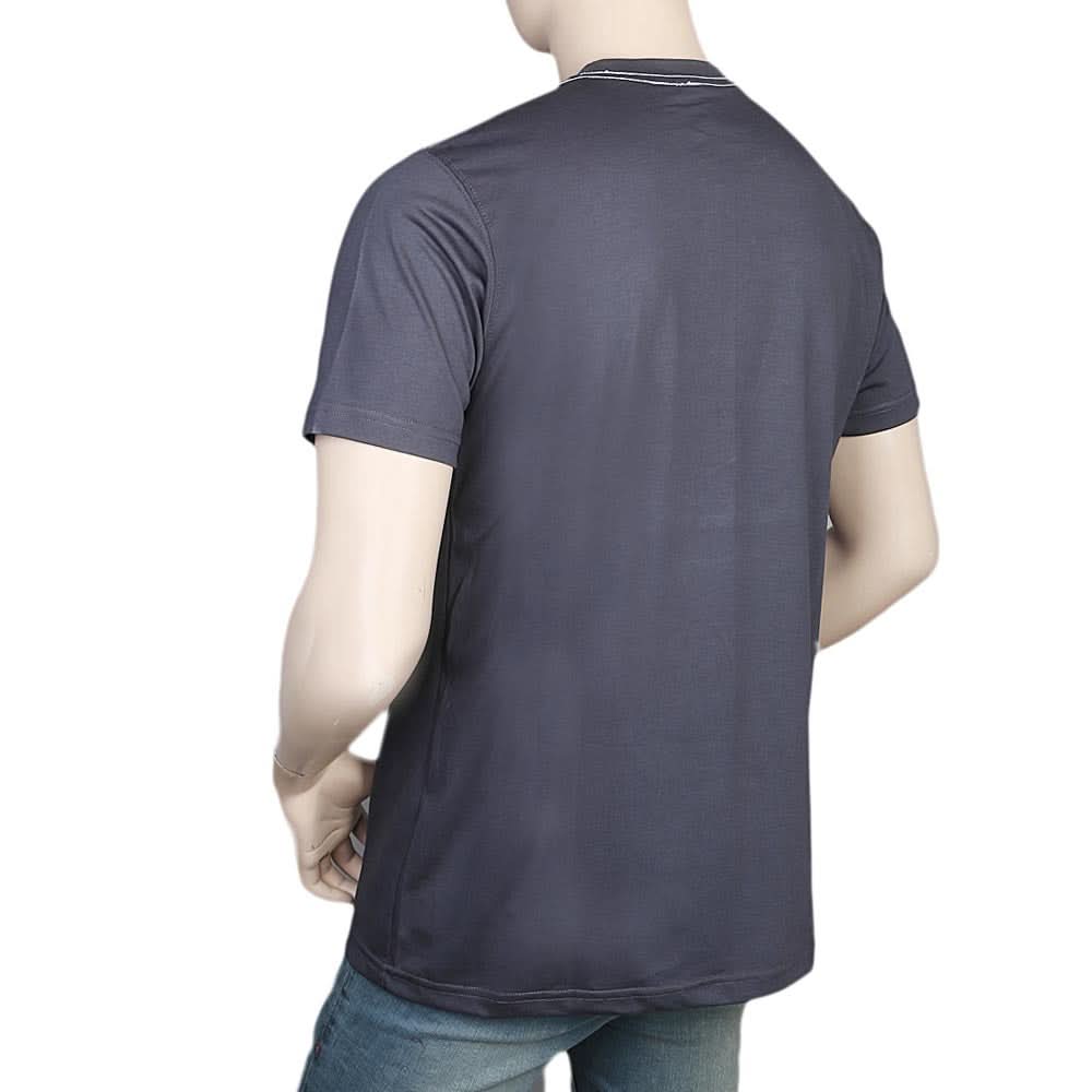 Men's Half Sleeves Round Neck T-Shirt - Grey, Men, T-Shirts And Polos, Chase Value, Chase Value