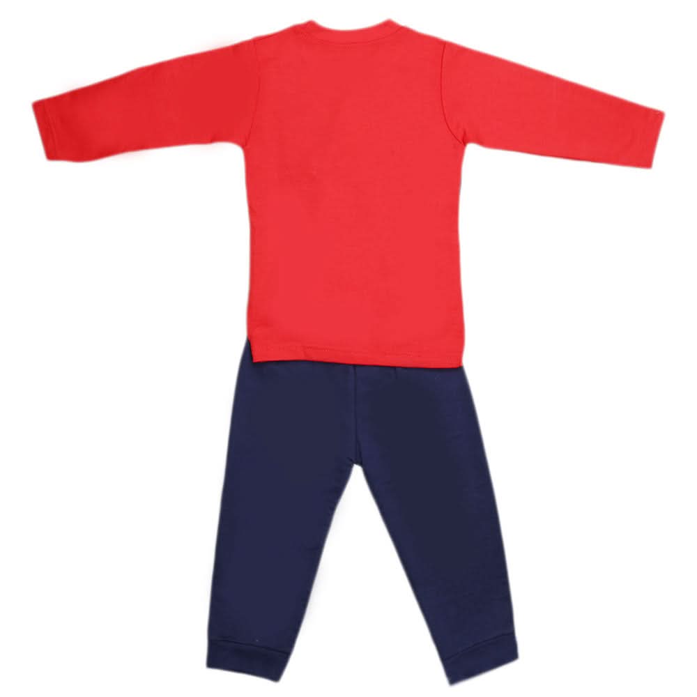 Boys Full Sleeves 2 Pcs Suit - Red, Kids, Boys Sets And Suits, Chase Value, Chase Value