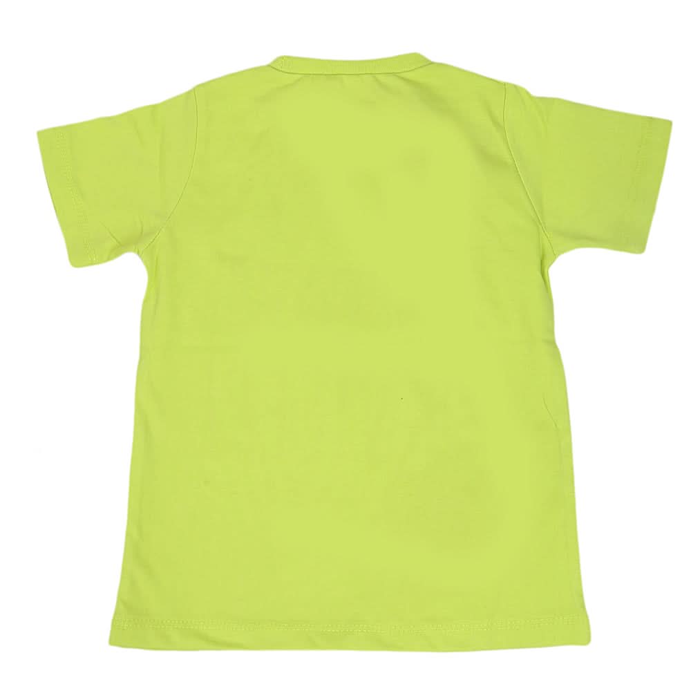 Boys Round Neck Half Sleeves T-Shirt - Green, Kids, Boys T-Shirts, Chase Value, Chase Value