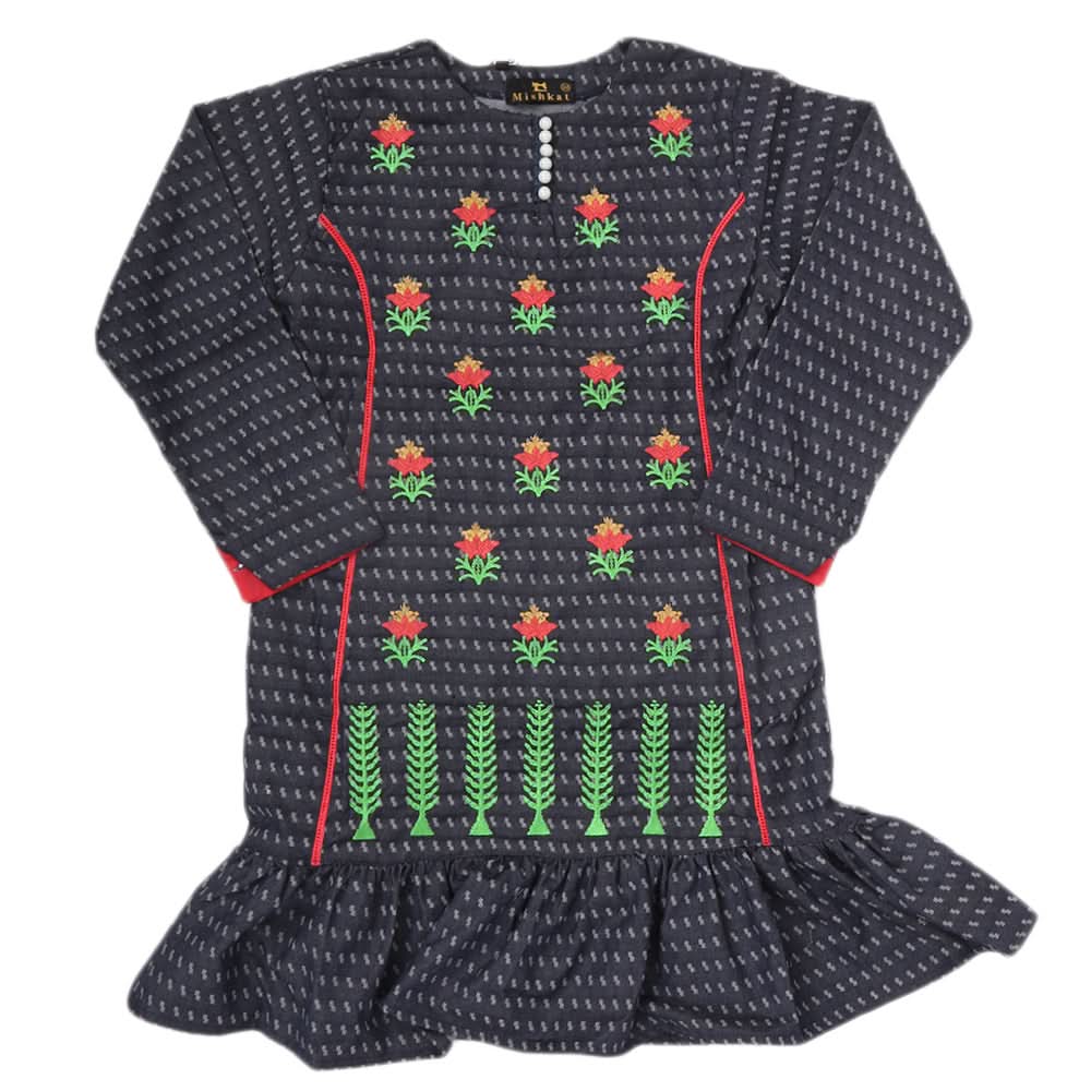 Girls Embroidered Kurti - Blue, Kids, Girls Kurti, Chase Value, Chase Value