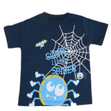 Boys Round Neck Half Sleeves T-Shirt - Navy Blue, Kids, Boys T-Shirts, Chase Value, Chase Value