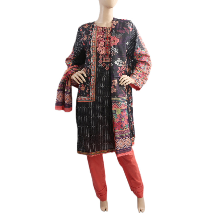 Eminent Digital Printed Stitched 3Pcs Shalwar Suit - H, Women Shalwar Suits, Eminent, Chase Value