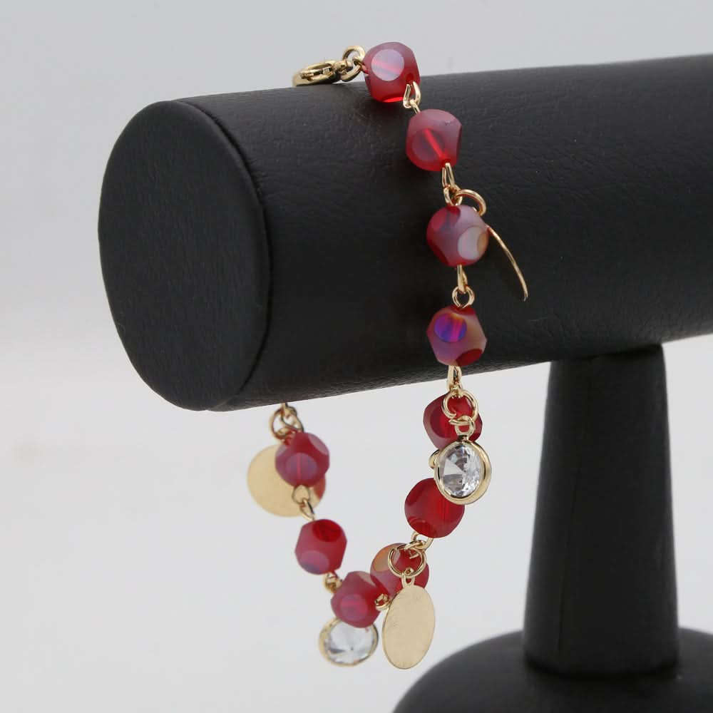 Women's Stone Bracelets - Red, Women, Bangles & Bracelets, Chase Value, Chase Value
