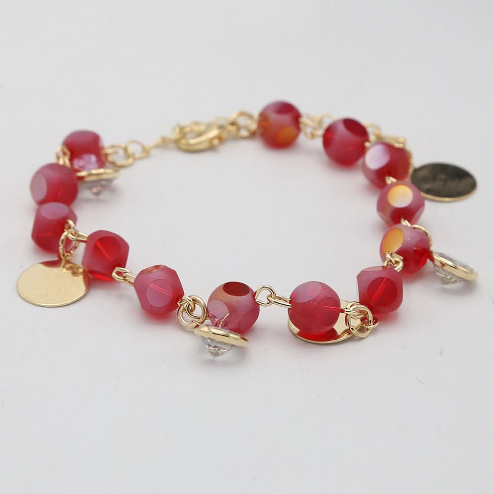 Women's Stone Bracelets - Red, Women, Bangles & Bracelets, Chase Value, Chase Value
