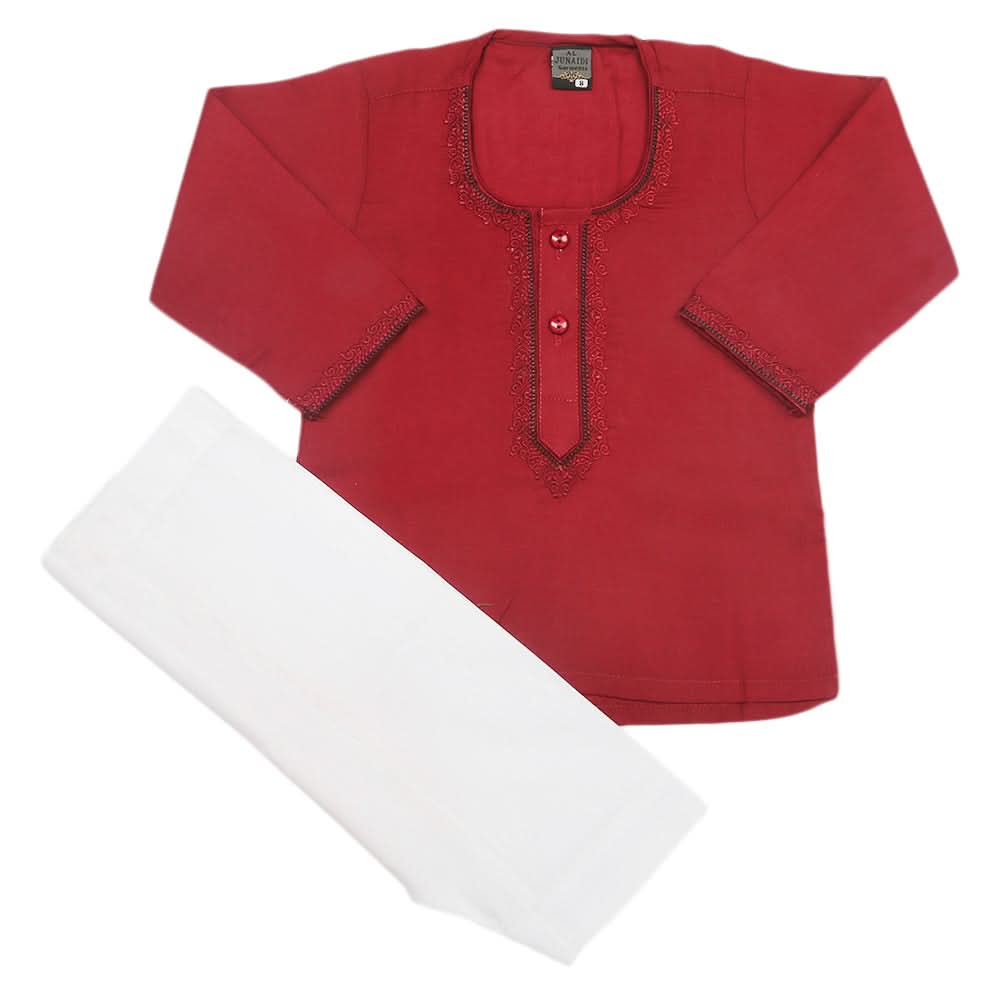 Newborn Boys Shalwar Suit - Maroon, Kids, Newborn Boys Shalwar Suits, Chase Value, Chase Value