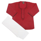 Newborn Boys Shalwar Suit - Maroon, Kids, Newborn Boys Shalwar Suits, Chase Value, Chase Value