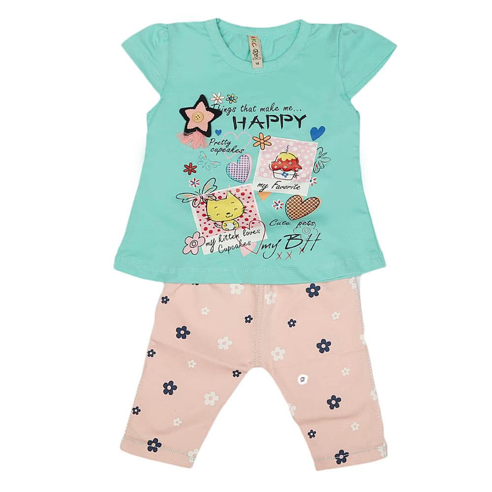 Girls Lycra Suit - Cyan, Kids, Girls Sets And Suits, Chase Value, Chase Value