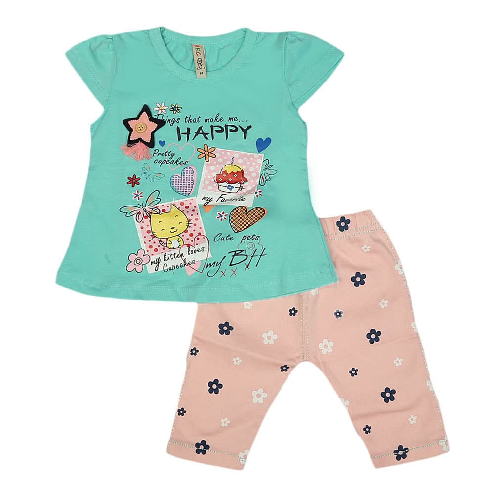 Girls Lycra Suit - Cyan, Kids, Girls Sets And Suits, Chase Value, Chase Value