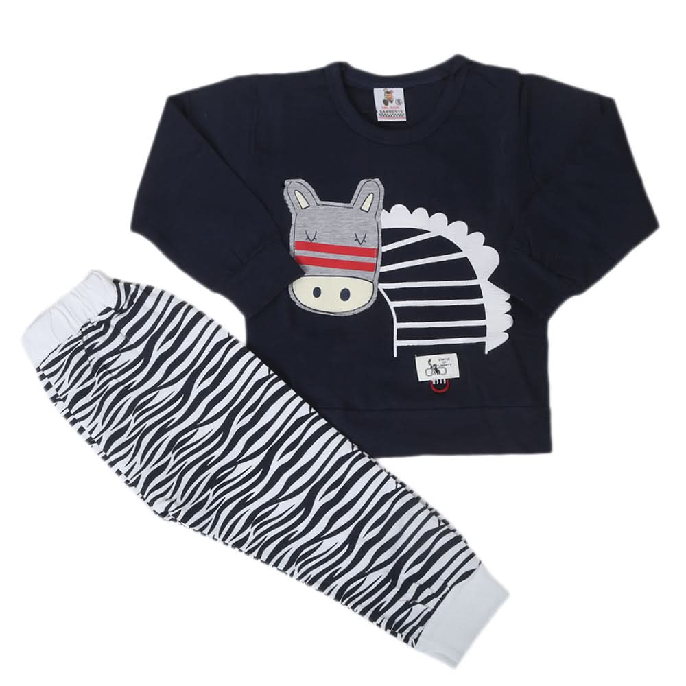 Boys Full Sleeves Suit - Navy Blue, Kids, Boys Sets And Suits, Chase Value, Chase Value