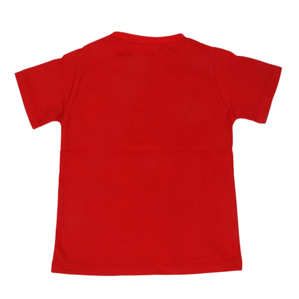 Boys Round Neck Half Sleeves T-Shirt - Maroon, Kids, Boys T-Shirts, Chase Value, Chase Value