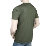 Men's Half Sleeves Round Neck T-Shirt - Green, Men, T-Shirts And Polos, Chase Value, Chase Value