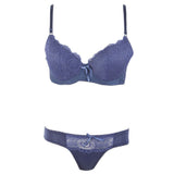 Women's Foam Bra & Panty Set - Navy Blue, Women, Bra And Panty Sets, Chase Value, Chase Value
