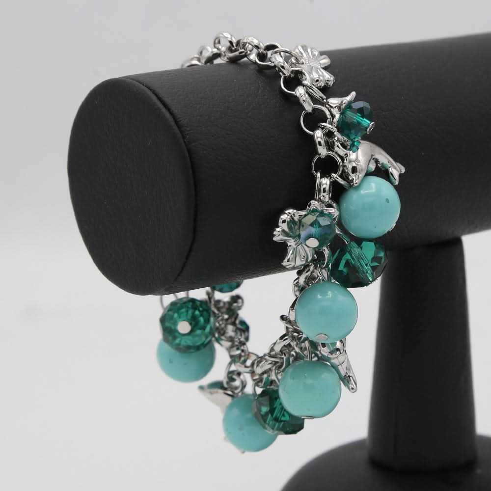Girls Funky Bracelet- Cyan, Kids, Bangles & Bracelet, Chase Value, Chase Value